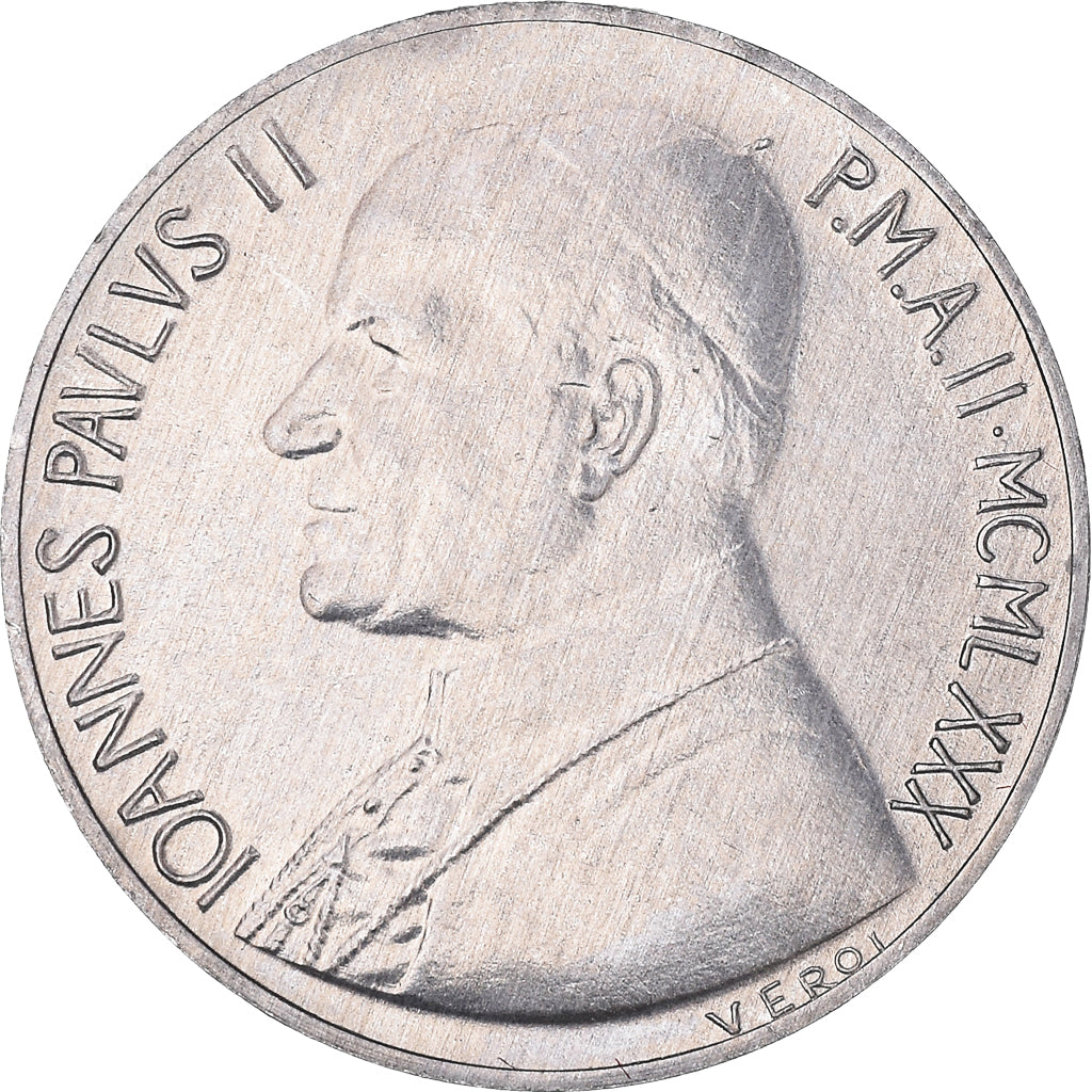 Monnaie, Cité du Vatican, John Paul II, 10 Lire, 1980, Roma, TTB, Aluminium