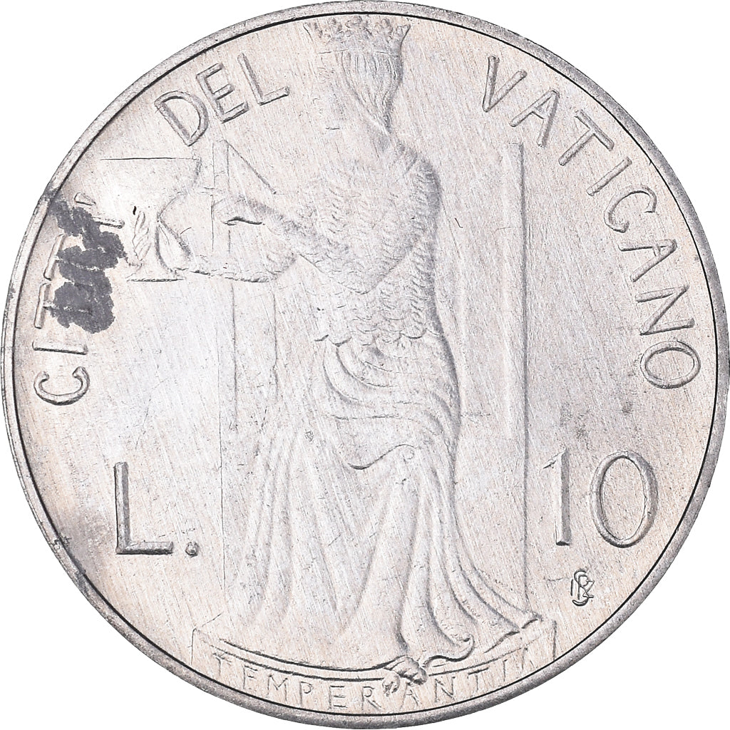 Monnaie, Cité du Vatican, John Paul II, 10 Lire, 1980, Roma, TTB, Aluminium