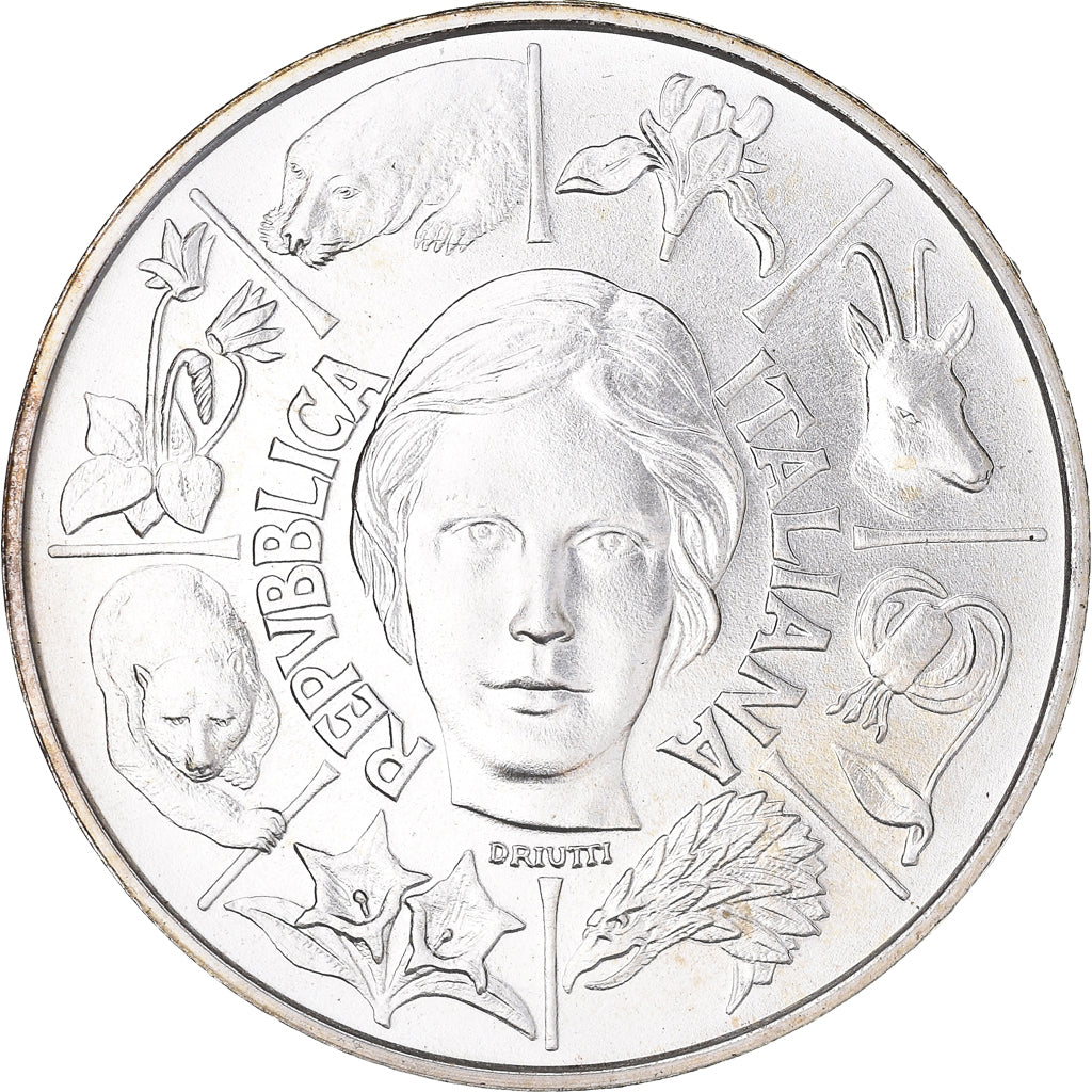 Coin, Italy, Flora e Fauna, 500 Lire, 1991, Rome, FDC, MS(65-70), Silver, KM:143