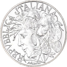 Coin, Italy, Flora e Fauna, 200 Lire, 1991, Rome, FDC, MS(65-70), Silver, KM:142