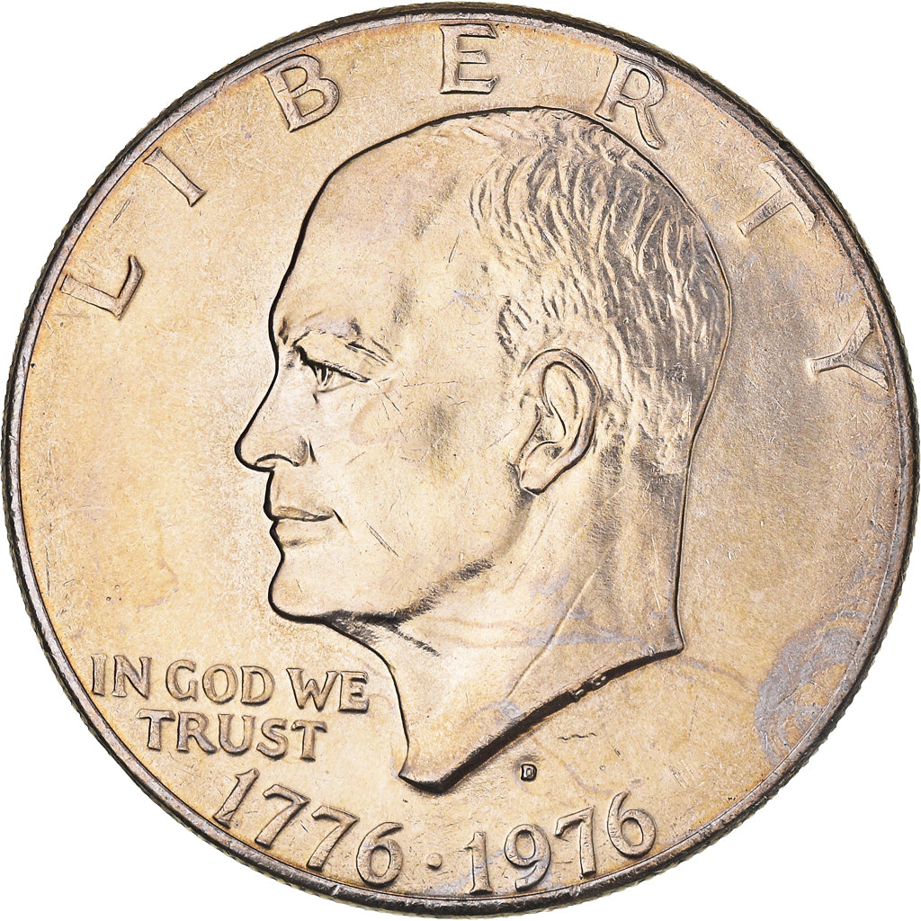 Coin, United States, Eisenhower Dollar, Dollar, 1976, U.S. Mint, Denver, MS(63)