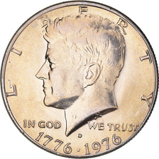 Coin, United States, Kennedy Half Dollar, Half Dollar, 1976, U.S. Mint, Denver