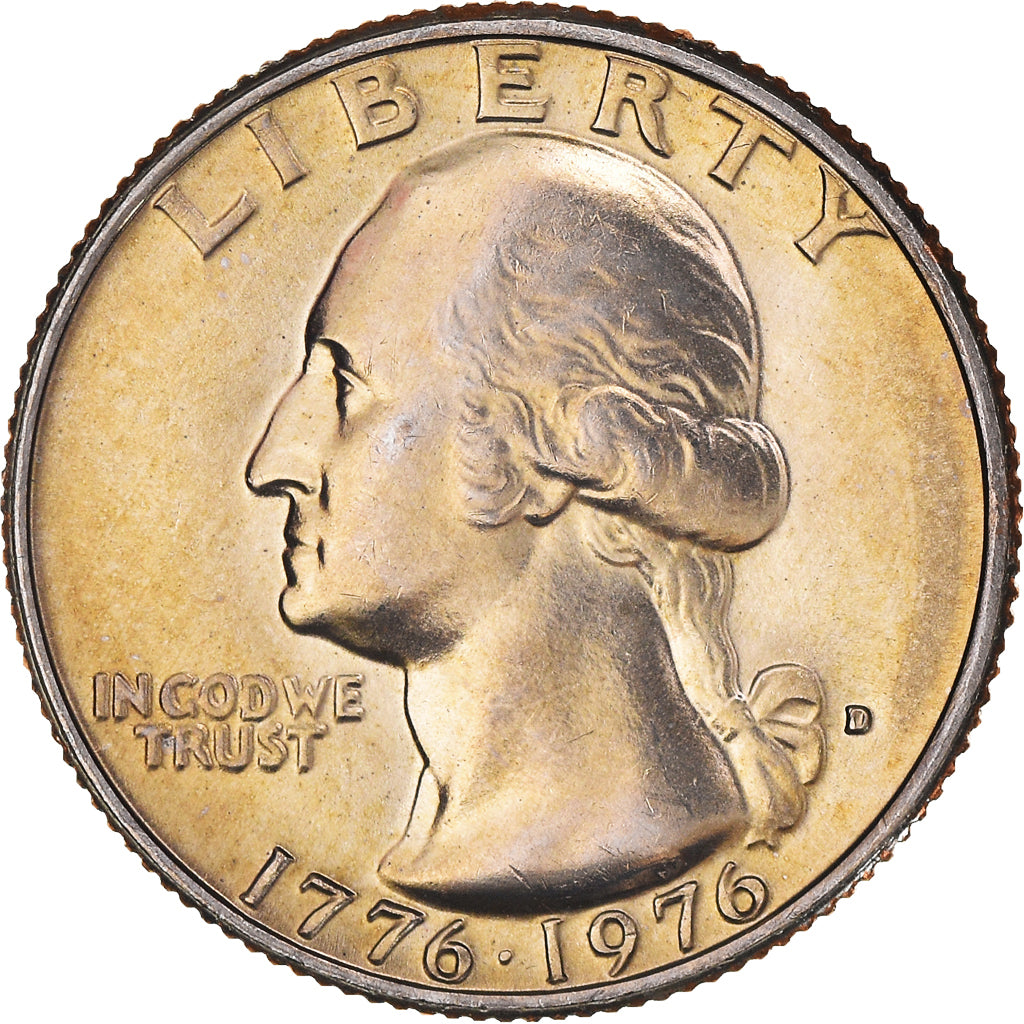Coin, United States, Washington Quarter, Quarter, 1976, U.S. Mint, Denver