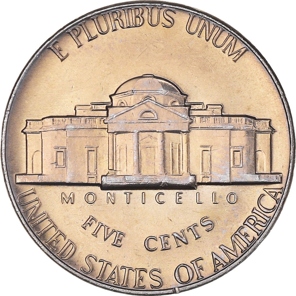 Coin, United States, Jefferson Nickel, 5 Cents, 1976, U.S. Mint, Denver, MS(63)