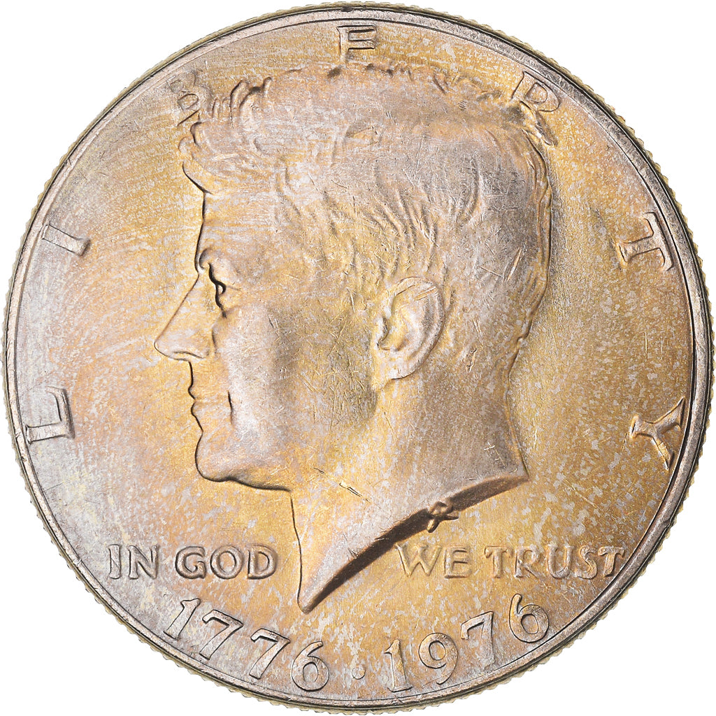 Coin, United States, Kennedy Half Dollar, Half Dollar, 1976, U.S. Mint