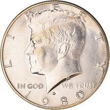 Moneta, Stati Uniti, Kennedy Half Dollar, Half Dollar, 1980, U.S. Mint, Denver