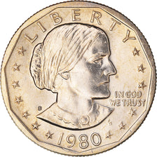 Coin, United States, Susan B. Anthony Dollar, Dollar, 1980, U.S. Mint, San
