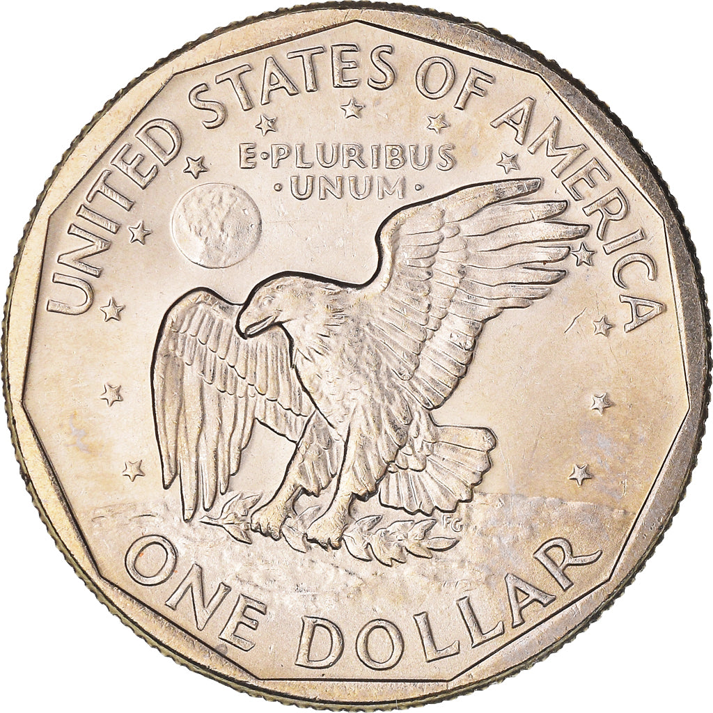 Coin, United States, Susan B. Anthony Dollar, Dollar, 1980, U.S. Mint, Denver