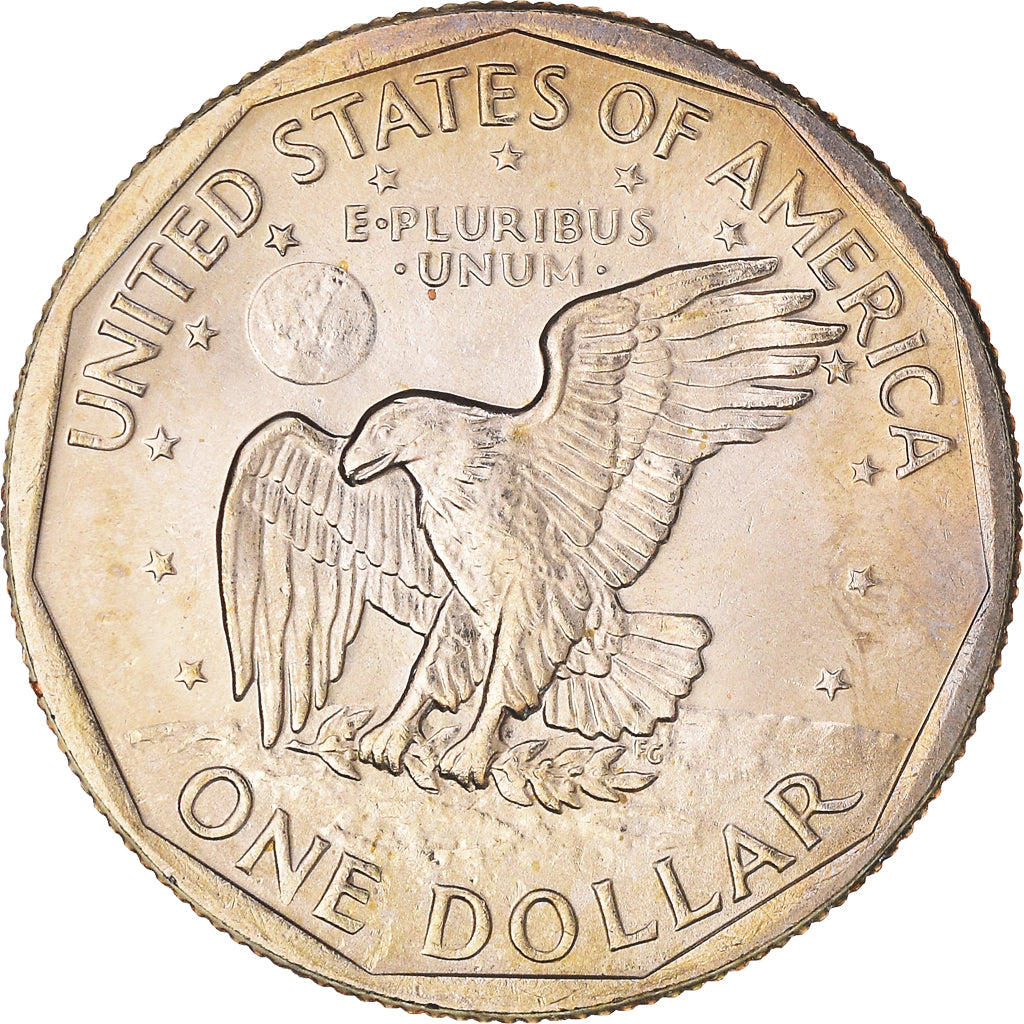 Coin, United States, Susan B. Anthony Dollar, Dollar, 1980, U.S. Mint, Denver