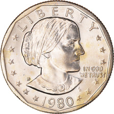 Coin, United States, Susan B. Anthony Dollar, Dollar, 1980, U.S. Mint, Denver