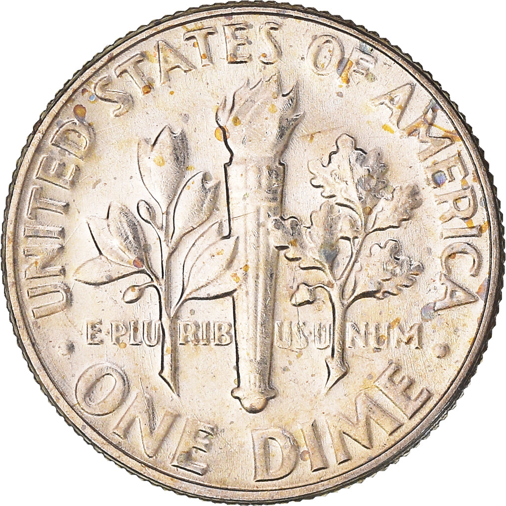 Coin, United States, Roosevelt Dime, Dime, 1980, U.S. Mint, Denver, FDC