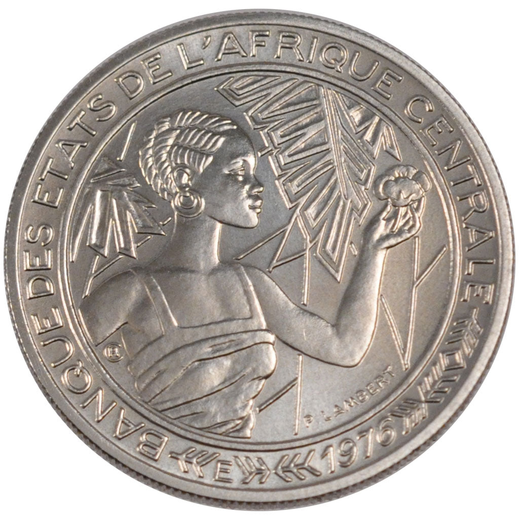 Central Africa, 500 Francs, 1976, KM #E9, MS(65-70), Nickel, 9.16