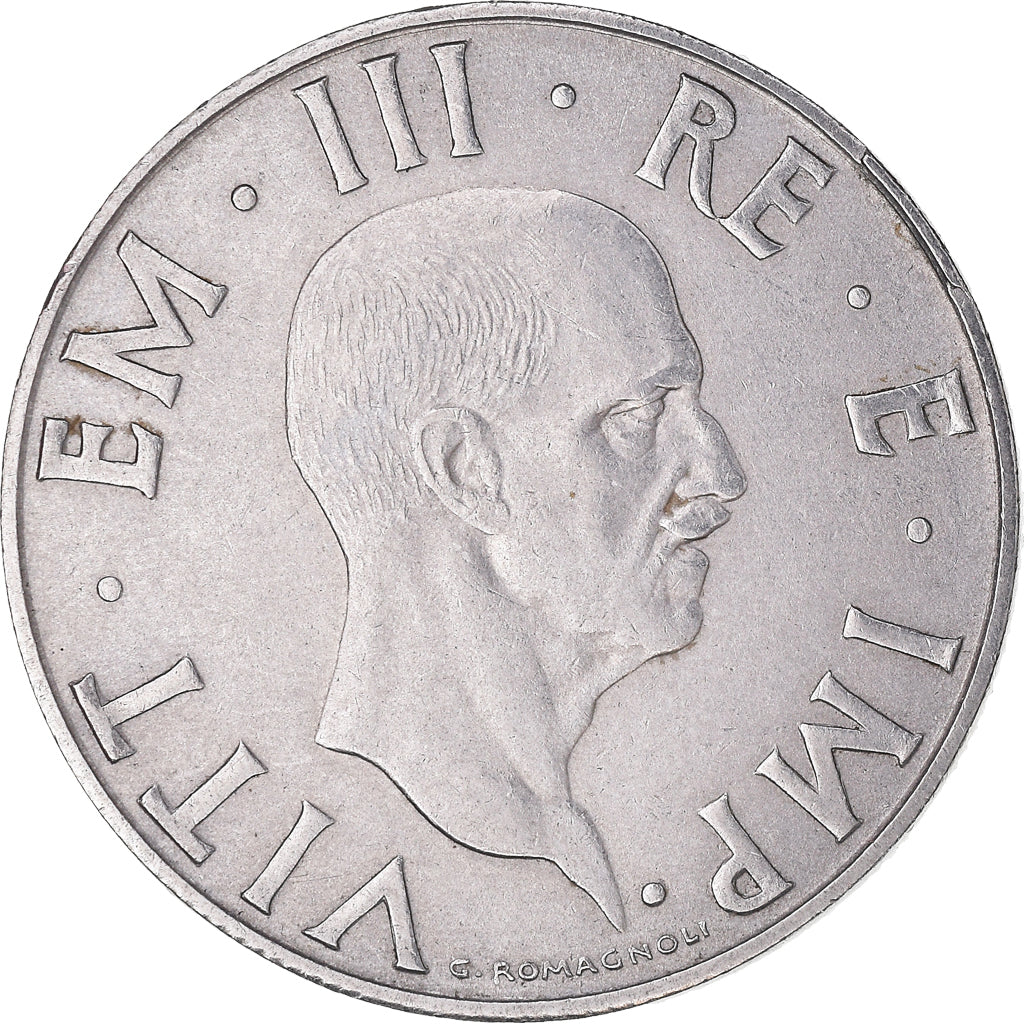 Moneda, Italia, Vittorio Emanuele III, 2 Lire, 1940, Rome, BC+, Acero