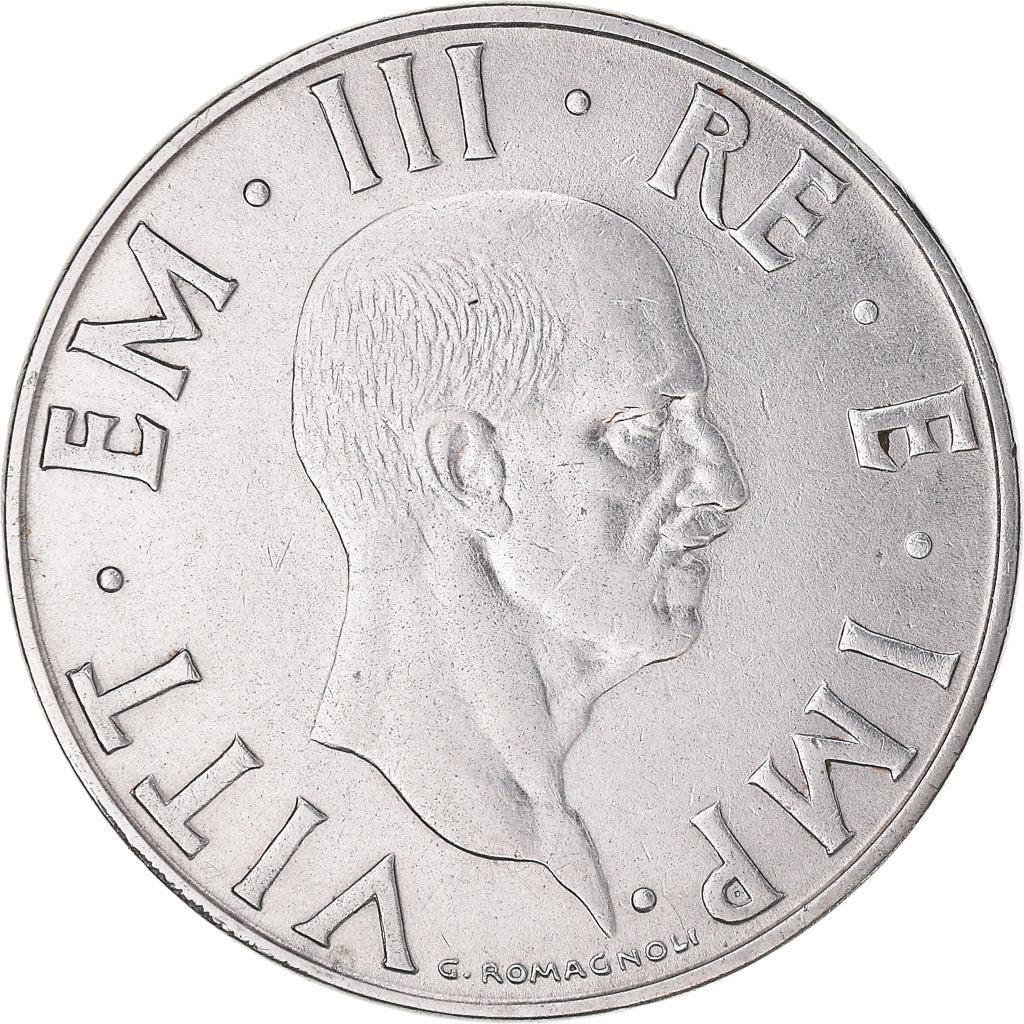 Coin, Italy, Vittorio Emanuele III, 2 Lire, 1940, Rome, AU(50-53), Stainless