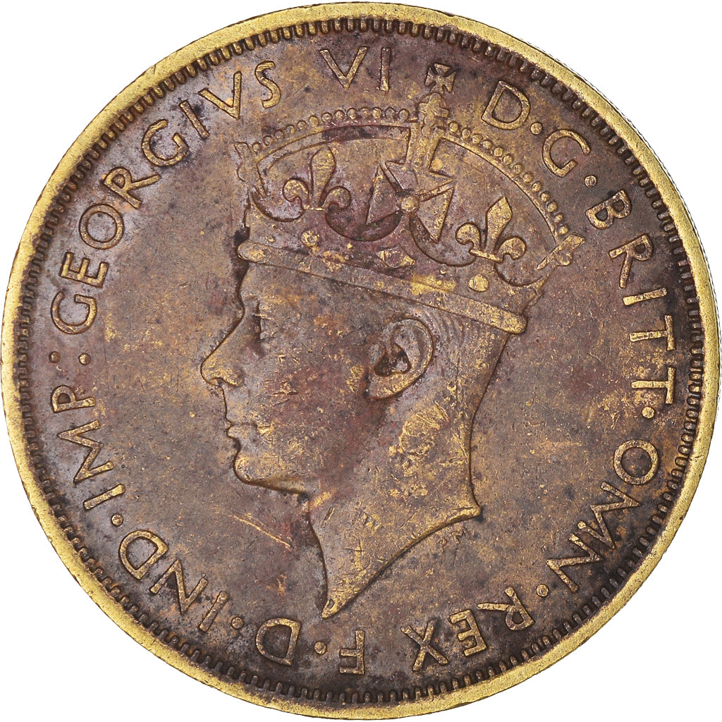 Monnaie, Afrique Occidentale britannique, George VI, 2 Shillings, 1942, TTB