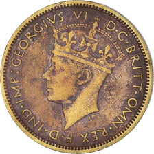 Coin, BRITISH WEST AFRICA, George VI, Shilling, 1947, VF(30-35), Nickel-brass