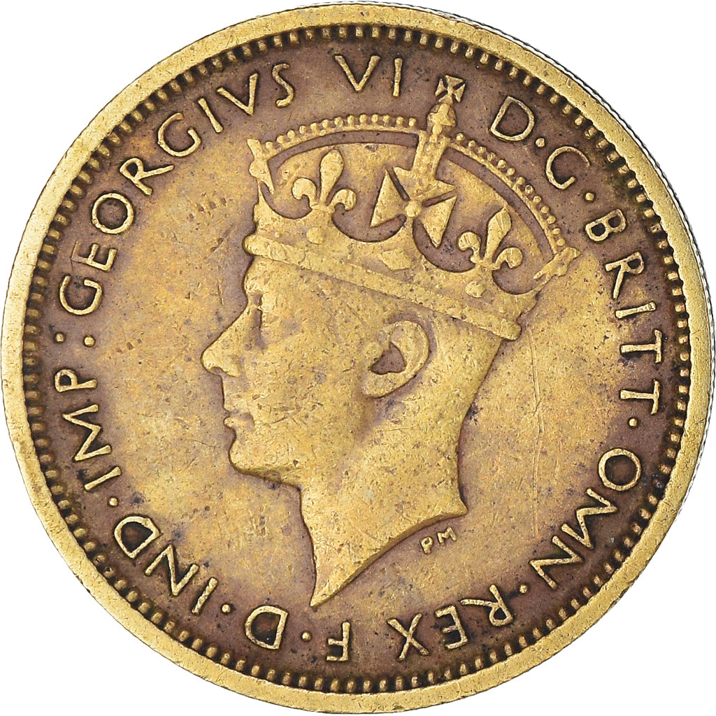 Coin, BRITISH WEST AFRICA, George VI, 6 Pence, 1940, EF(40-45), Nickel-brass