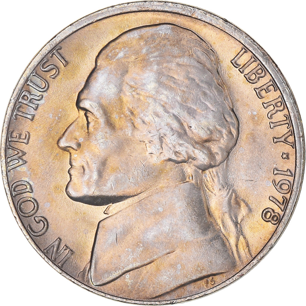 Münze, Vereinigte Staaten, Jefferson Nickel, 5 Cents, 1978, U.S. Mint
