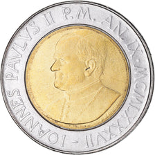Coin, VATICAN CITY, John Paul II, 500 Lire, 1987, MS(65-70), Bi-Metallic, KM:204