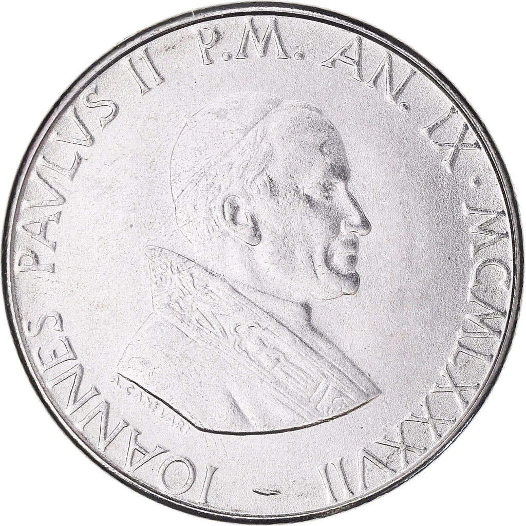 Moneta, CITTÀ DEL VATICANO, John Paul II, 100 Lire, 1987, FDC, FDC, Acciaio