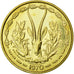 Moneta, Kraje Afryki Zachodniej, 25 Francs, 1970, MS(65-70), Aluminium-Brąz