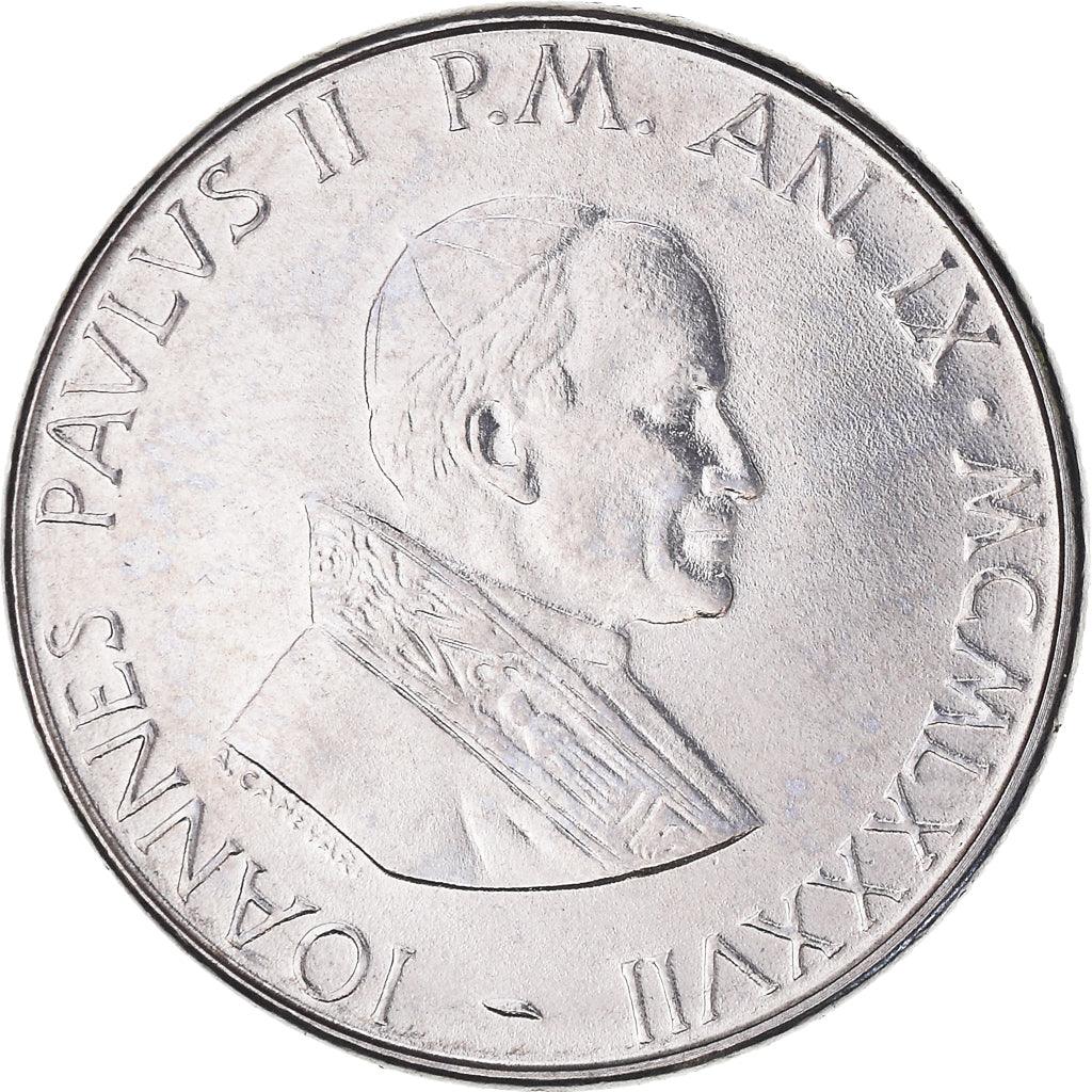 Moneta, PAŃSTWO WATYKAŃSKIE, John Paul II, 50 Lire, 1987, FDC, MS(65-70), Stal
