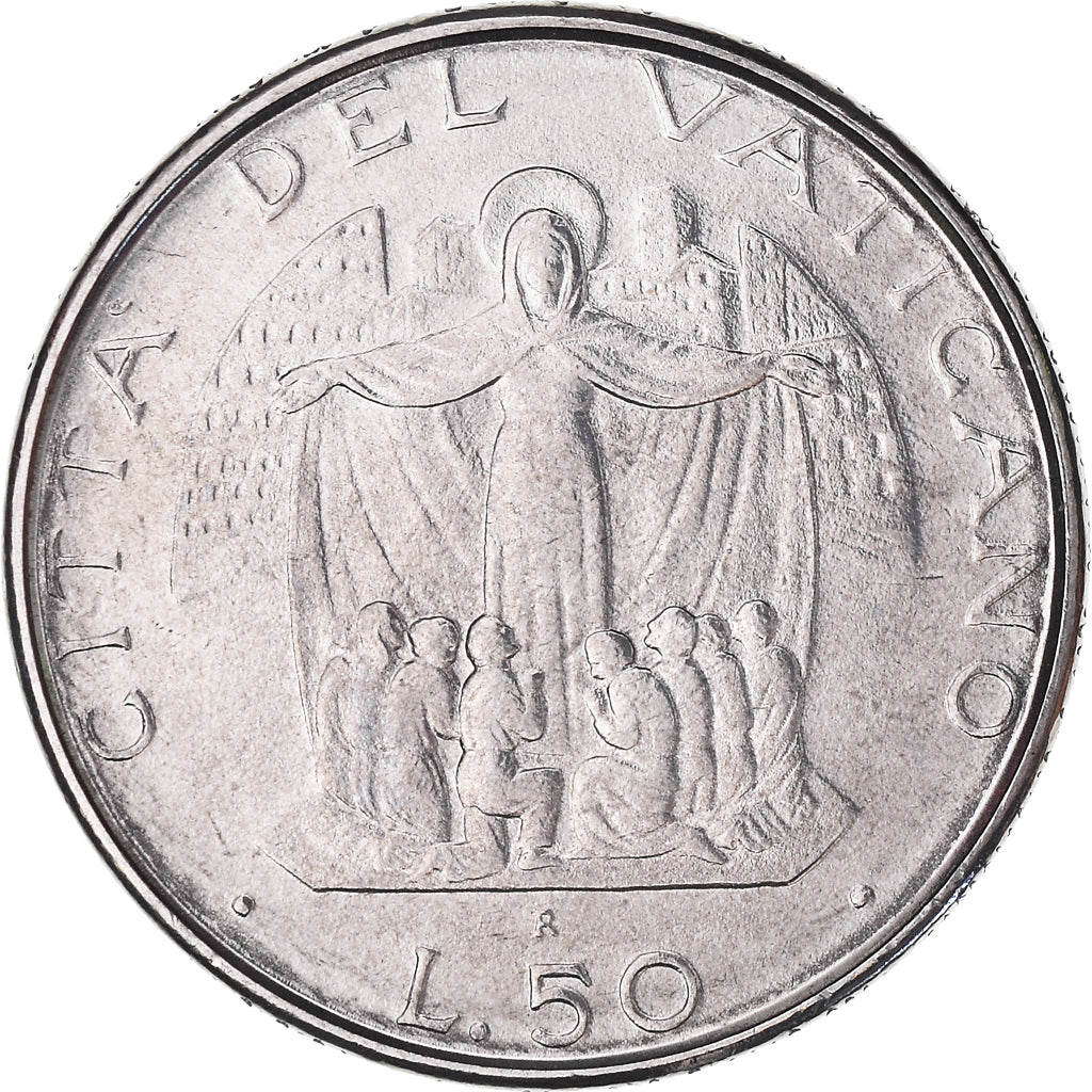 Moneta, PAŃSTWO WATYKAŃSKIE, John Paul II, 50 Lire, 1987, FDC, MS(65-70), Stal