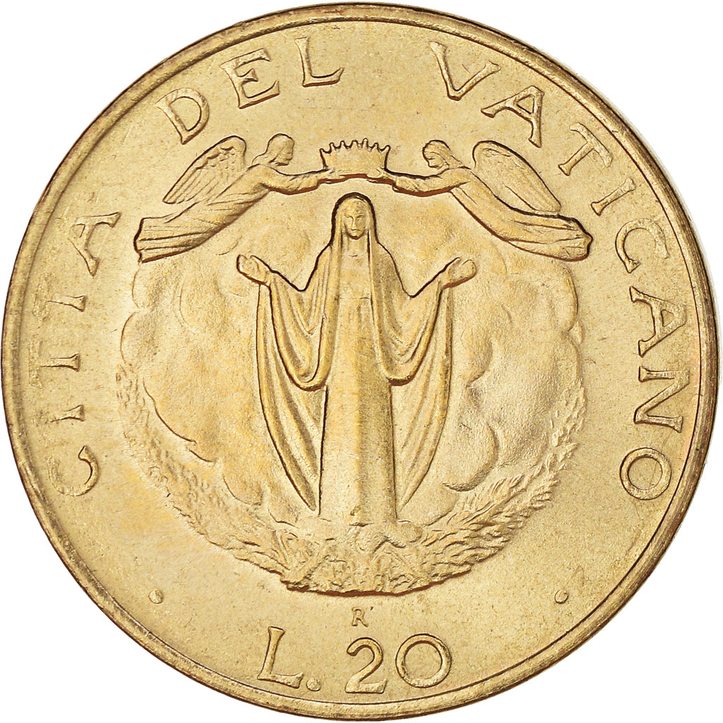 Münze, Vatikanstadt, John Paul II, 20 Lire, 1987, STGL, Aluminum-Bronze, KM:200