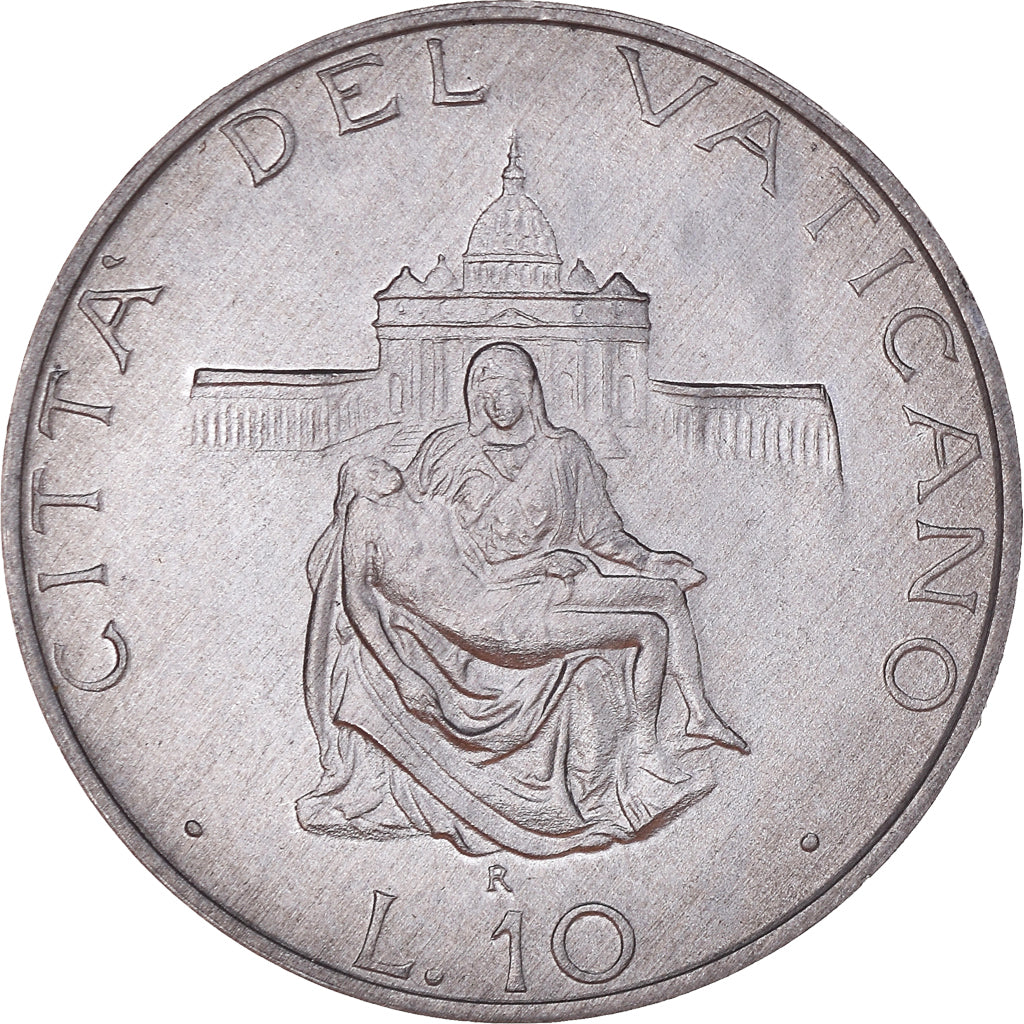 Munten, Vaticaanstad, John Paul II, 10 Lire, 1987, FDC, FDC, Aluminium, KM:199