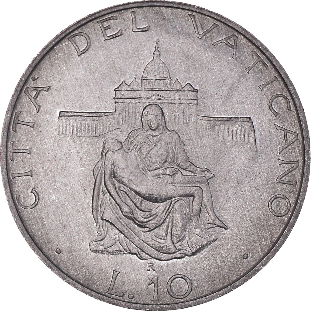 Moneda, CIUDAD DEL VATICANO, John Paul II, 10 Lire, 1987, FDC, FDC, Aluminio