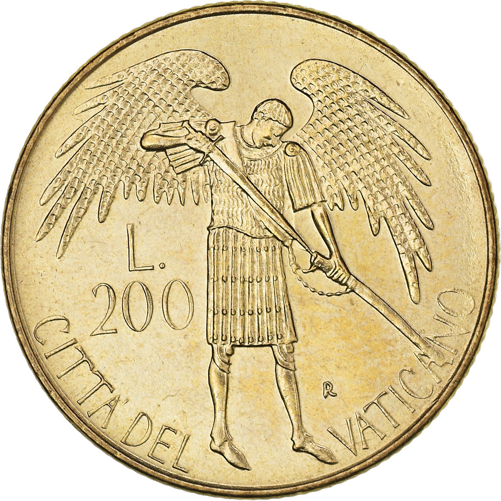 Coin, VATICAN CITY, John Paul II, 200 Lire, 1986, FDC, MS(65-70)