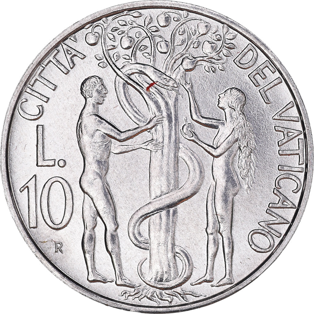 Coin, VATICAN CITY, John Paul II, 10 Lire, 1988, FDC, MS(65-70), Aluminum