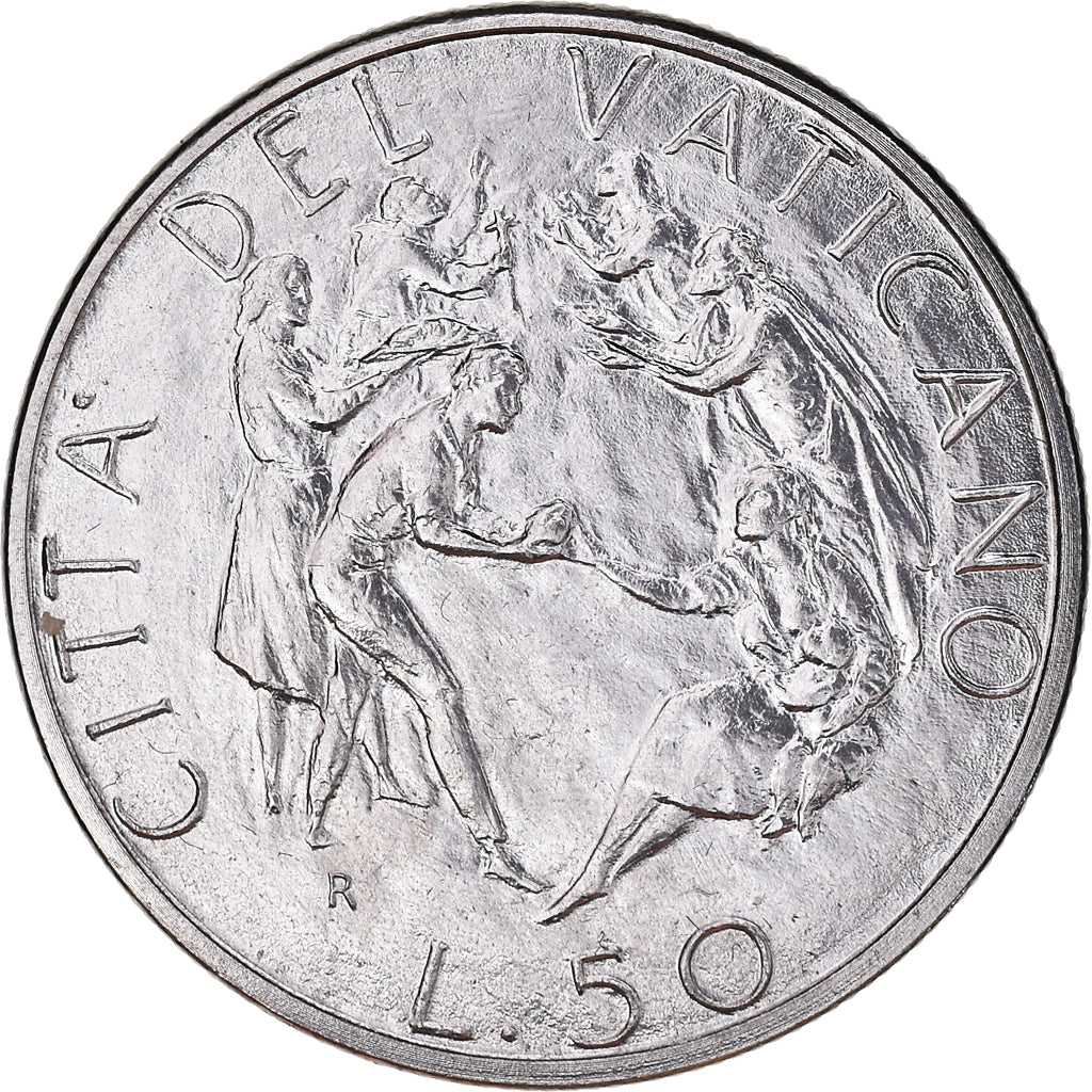 Monnaie, Cité du Vatican, John Paul II, 50 Lire, 1989, FDC, FDC, Acier