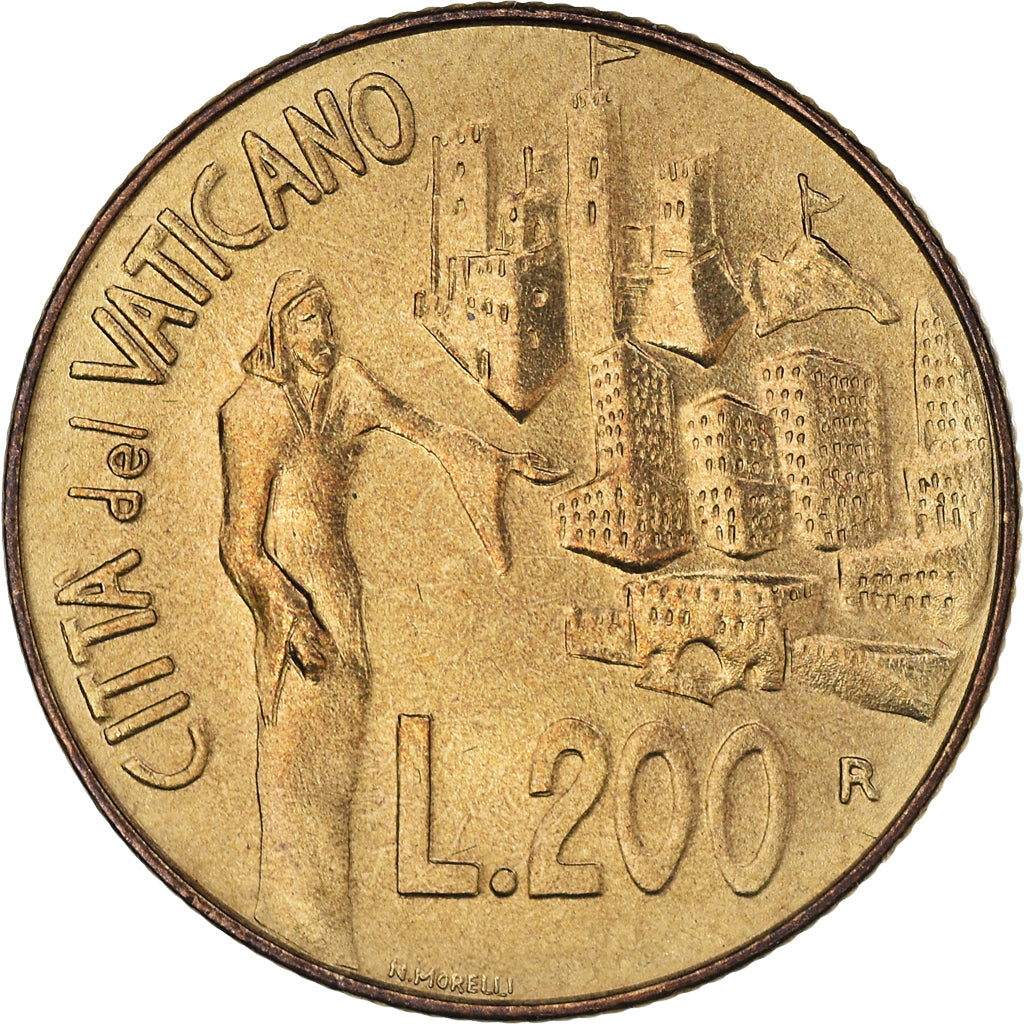 Coin, VATICAN CITY, John Paul II, 200 Lire, 1991, FDC, MS(65-70)