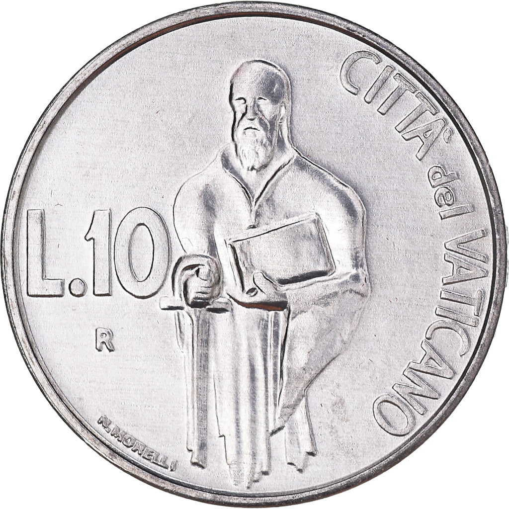 Monnaie, Cité du Vatican, John Paul II, 10 Lire, 1991, FDC, FDC, Aluminium