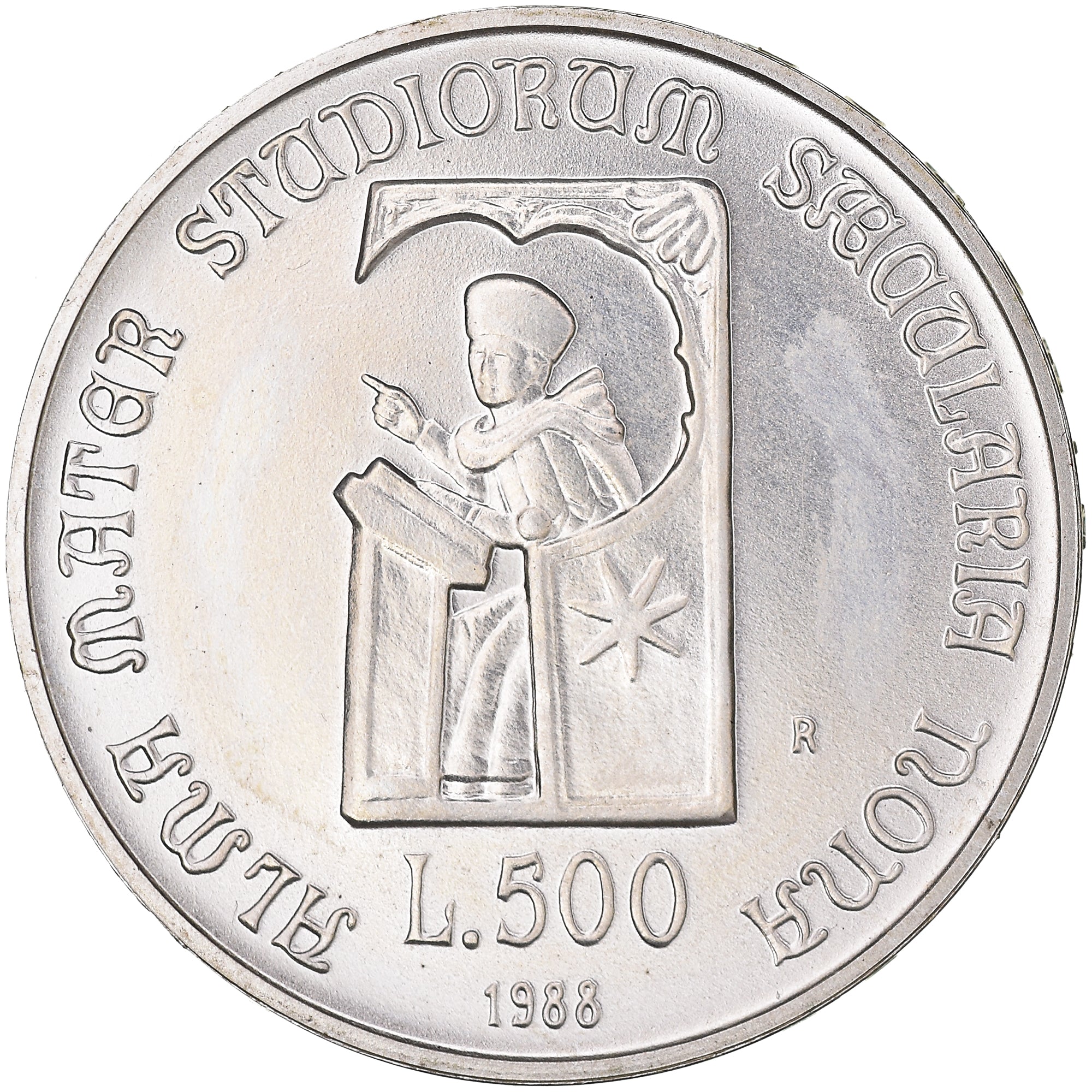 Coin, Italy, 500 Lire, 1988, Rome, FDC, MS(65-70), Silver, KM:129