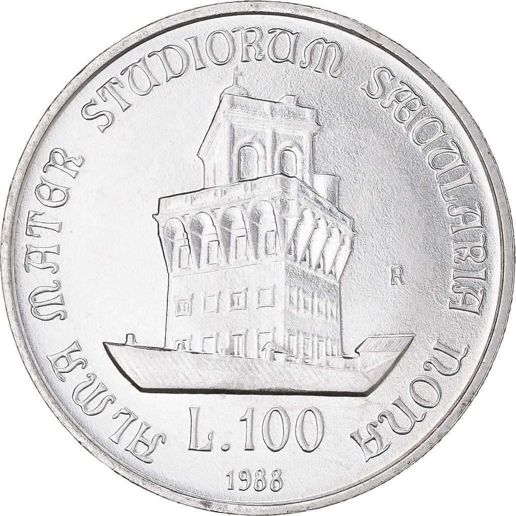 Coin, Italy, 100 Lire, 1988, Rome, FDC, MS(65-70), Silver, KM:127