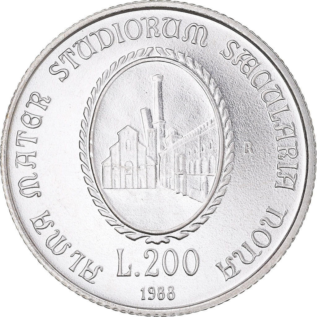 Münze, Italien, 200 Lire, 1988, Rome, FDC, STGL, Silber, KM:128