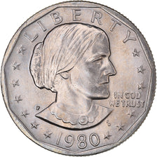 Coin, United States, Susan B. Anthony Dollar, Dollar, 1980, U.S. Mint