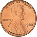 Coin, United States, Lincoln Cent, Cent, 1980, U.S. Mint, Philadelphia, MS(63)