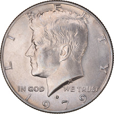 Coin, United States, Kennedy Half Dollar, Half Dollar, 1979, U.S. Mint, Denver