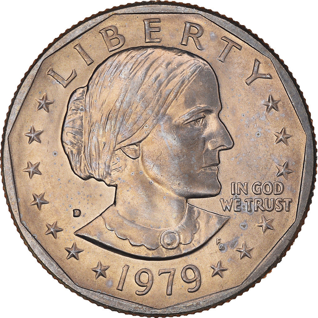 Coin, United States, Susan B. Anthony Dollar, Dollar, 1979, U.S. Mint