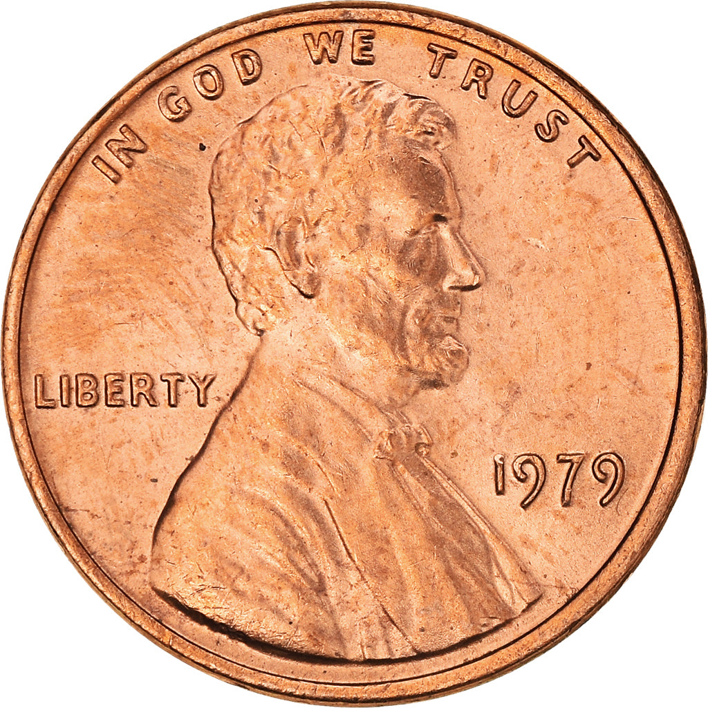 Coin, United States, Lincoln Cent, Cent, 1979, U.S. Mint, Philadelphia