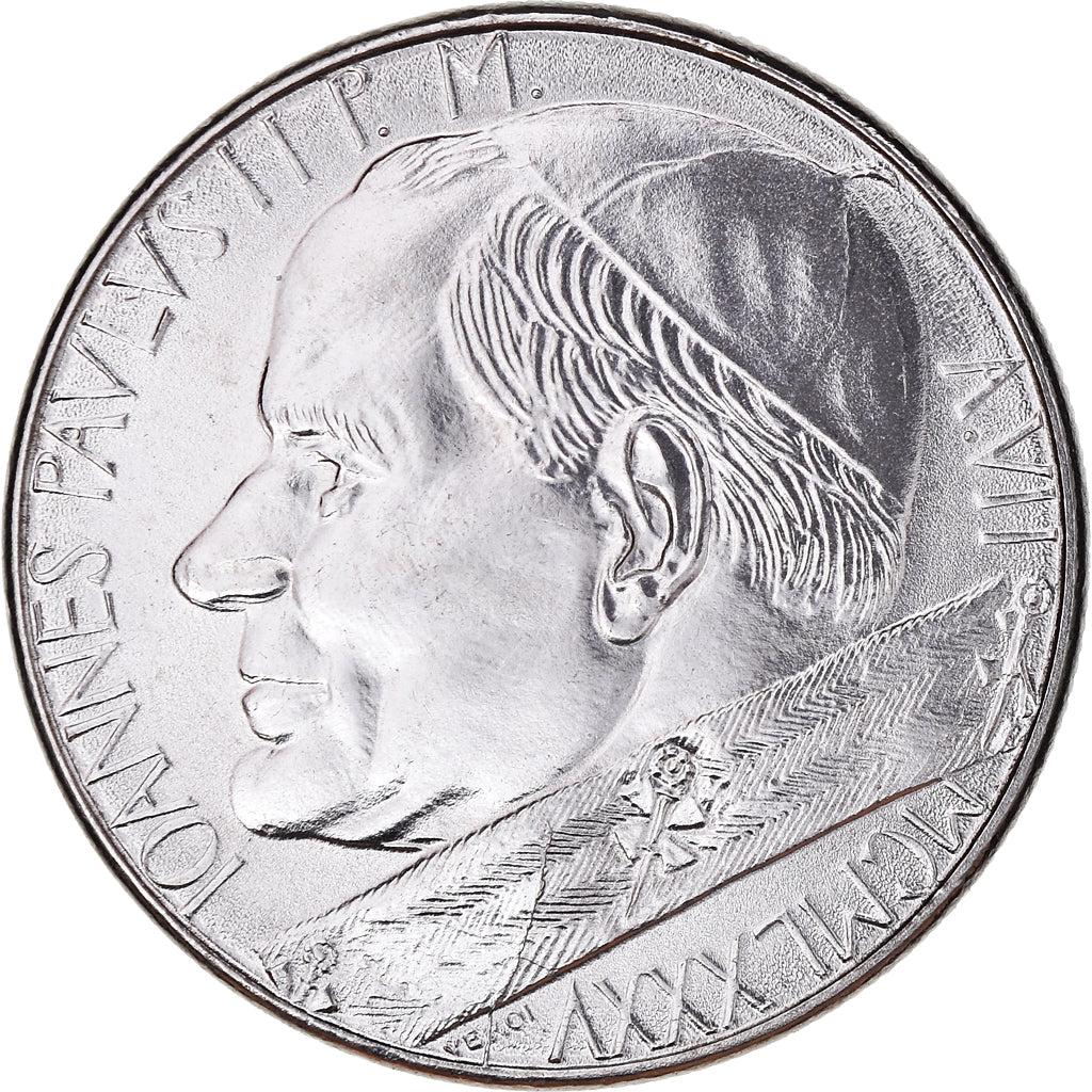 Coin, VATICAN CITY, John Paul II, 50 Lire, 1985, Roma, FDC, MS(65-70), Stainless