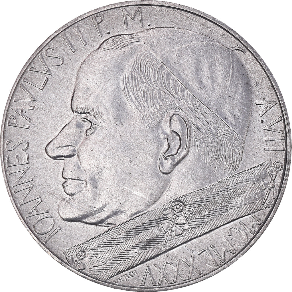 Monnaie, Cité du Vatican, John Paul II, 10 Lire, 1985, FDC, FDC, Aluminium