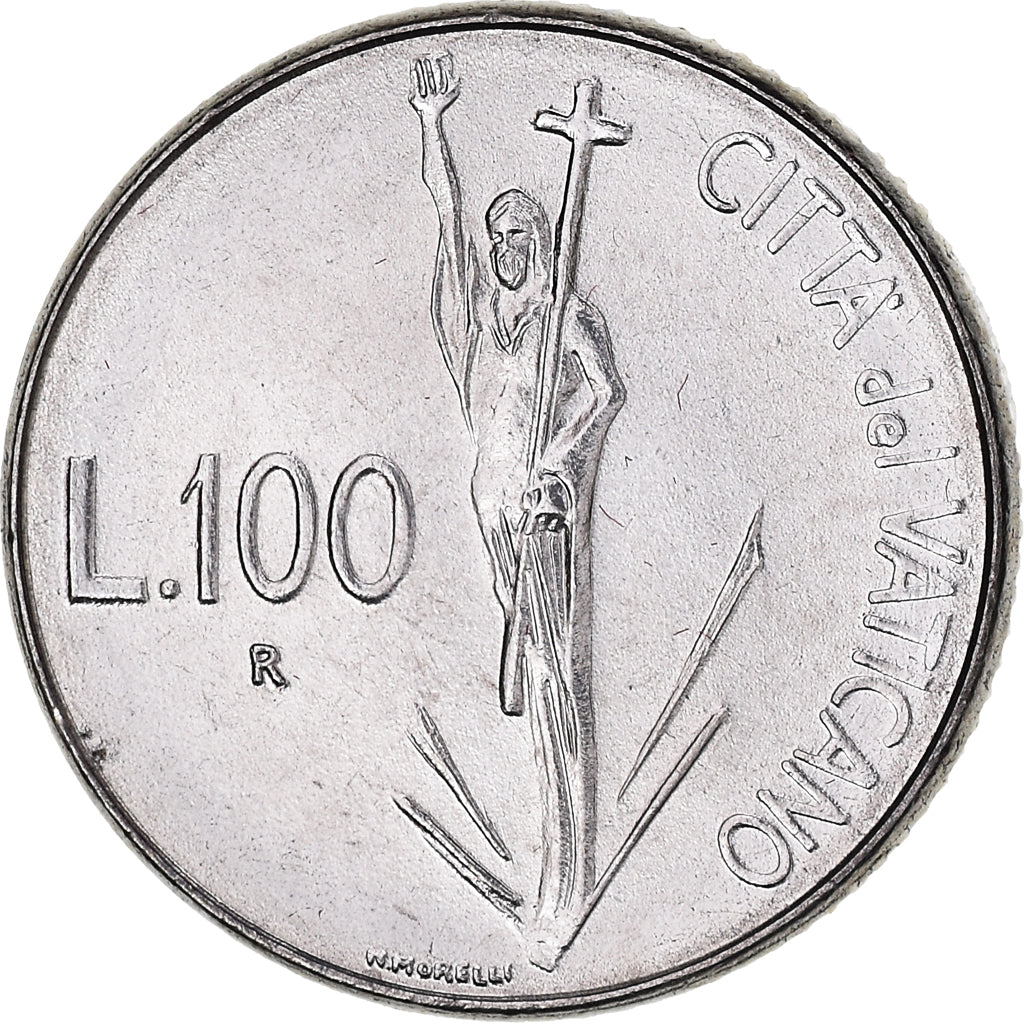 Monnaie, Cité du Vatican, John Paul II, 100 Lire, 1991, FDC, FDC, Acier