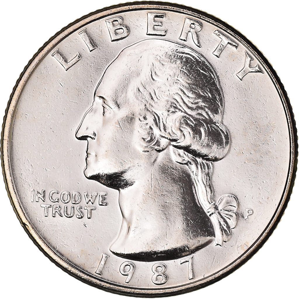 Coin, United States, Washington Quarter, Quarter, 1987, Philadelphia, MS(65-70)