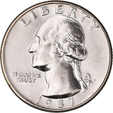 Coin, United States, Washington Quarter, Quarter, 1987, Philadelphia, MS(65-70)