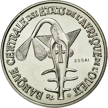 Moneta, Kraje Afryki Zachodniej, 50 Francs, 1972, MS(65-70), Miedź-Nikiel, KM:6