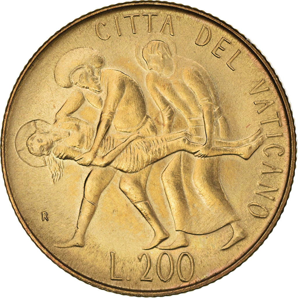 Monnaie, Cité du Vatican, John Paul II, 200 Lire, 1981, FDC, Bronze-Aluminium